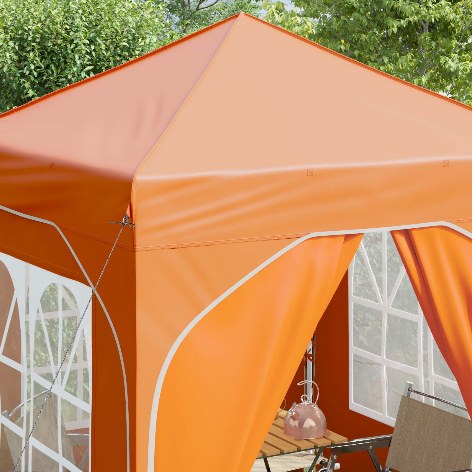 Pop-up partytent 192 x 192 x 245 cm Oranje