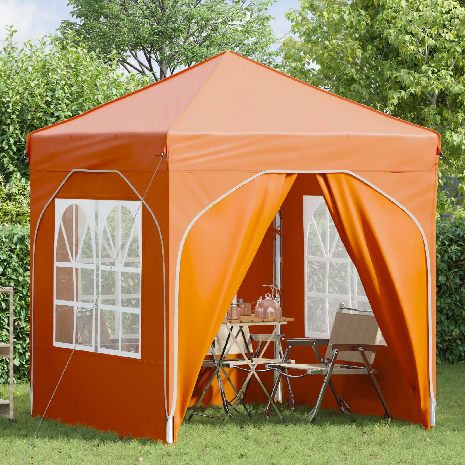 Pop-up partytent 192 x 192 x 245 cm Oranje