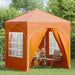 Pop-up partytent 192 x 192 x 245 cm Oranje