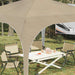 Pop-up partytent 290 x 290 x 245 cm Crèmekleurig