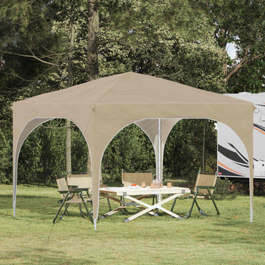 Pop-up partytent 290 x 290 x 245 cm Crèmekleurig