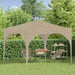 Pop-up partytent 290 x 290 x 245 cm Crèmekleurig