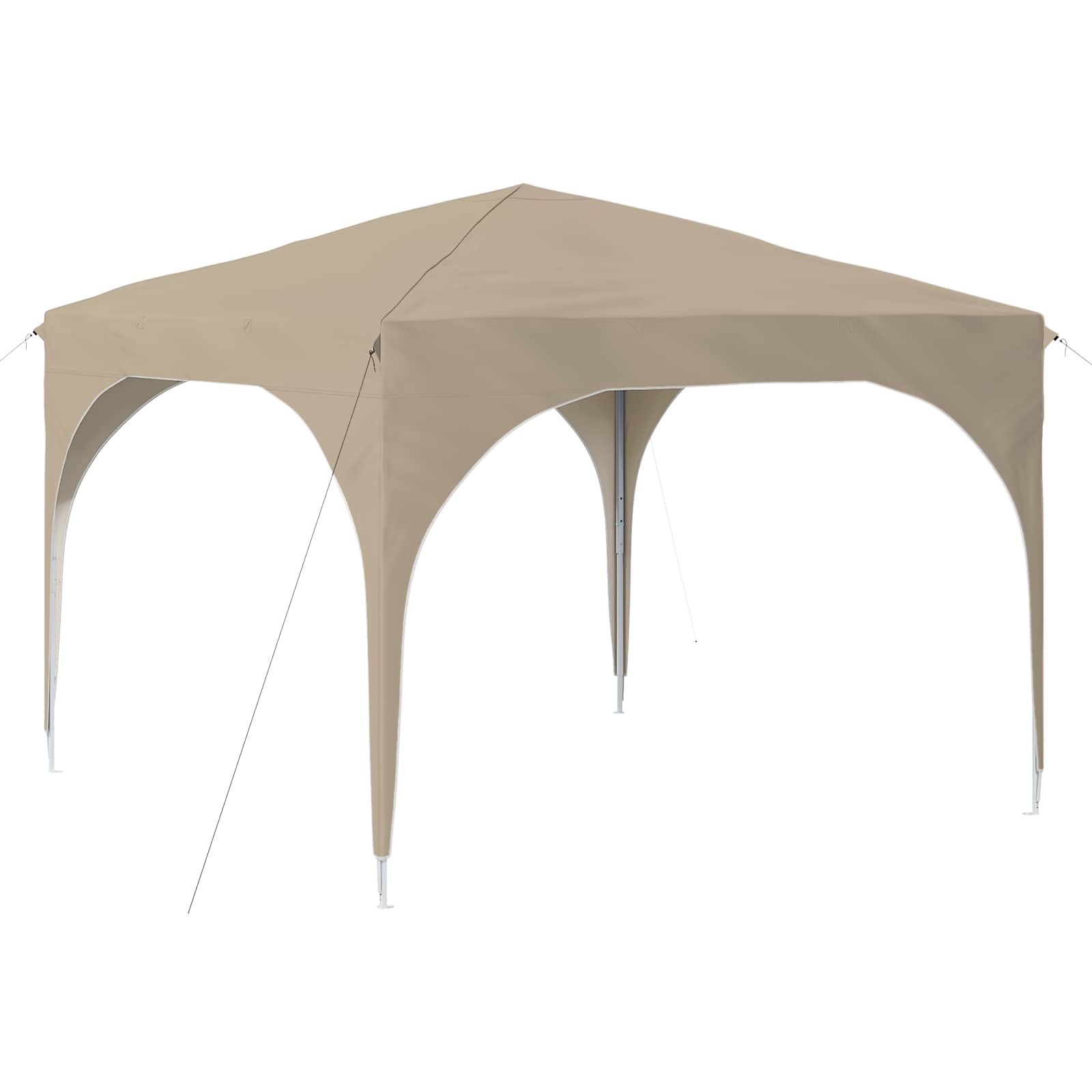 Pop-up partytent 290 x 290 x 245 cm Crèmekleurig
