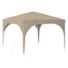 Pop-up partytent 290 x 290 x 245 cm Crèmekleurig