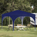 Pop-up partytent 290 x 290 x 245 cm Blauw