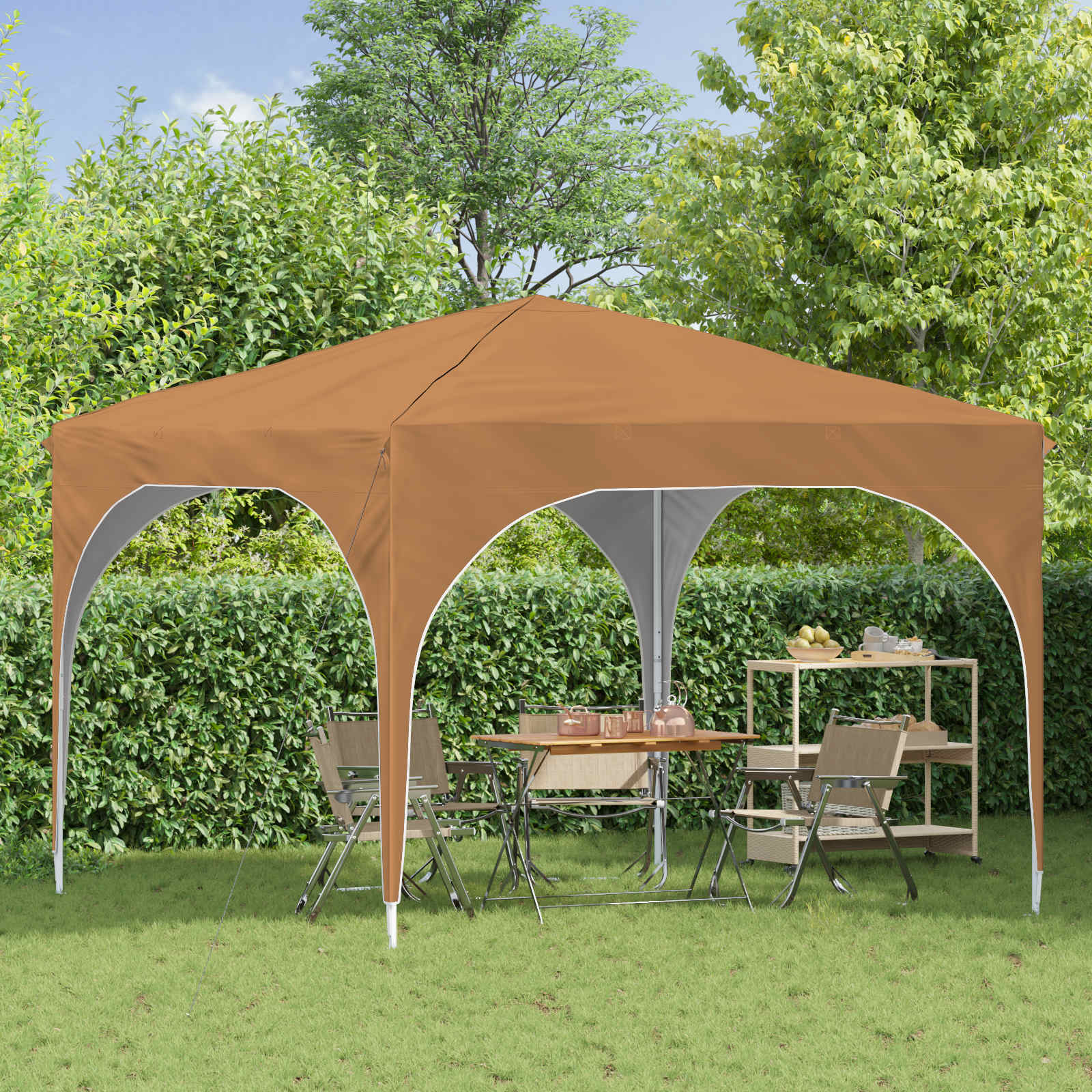 Pop-up partytent 290 x 290 x 245 cm Beige