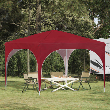 Pop-up partytent 290 x 290 x 245 cm Bordeauxrood