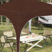 Pop-up partytent 290 x 290 x 245 cm Bruin