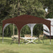 Pop-up partytent 290 x 290 x 245 cm Bruin