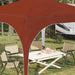 Pop-up partytent 290 x 290 x 245 cm Terracotta