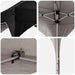 Pop-up partytent 290 x 290 x 245 cm Zwart