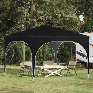 Pop-up partytent 290 x 290 x 245 cm Zwart
