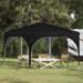 Pop-up partytent 290 x 290 x 245 cm Zwart