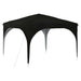 Pop-up partytent 290 x 290 x 245 cm Zwart
