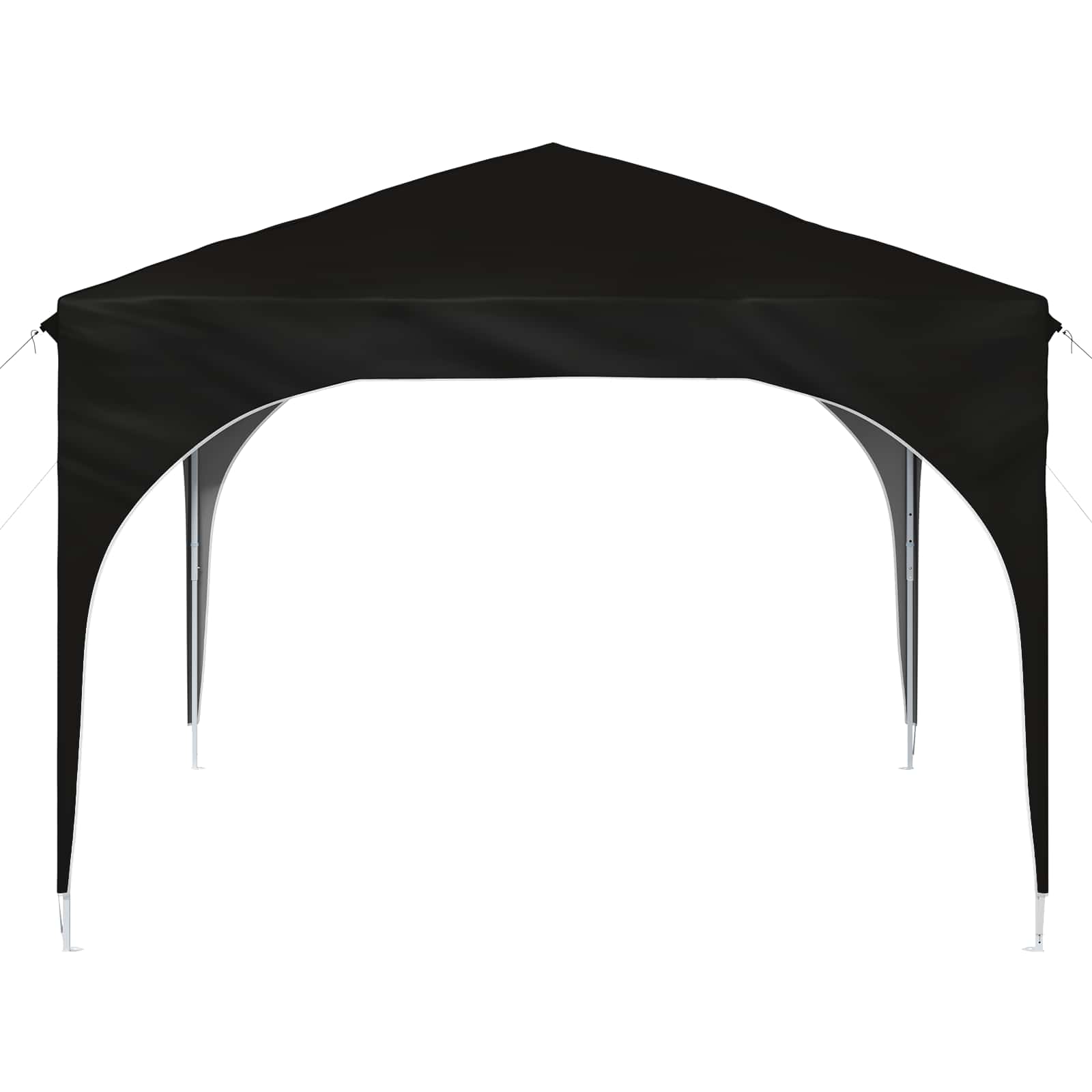 Pop-up partytent 290 x 290 x 245 cm Zwart