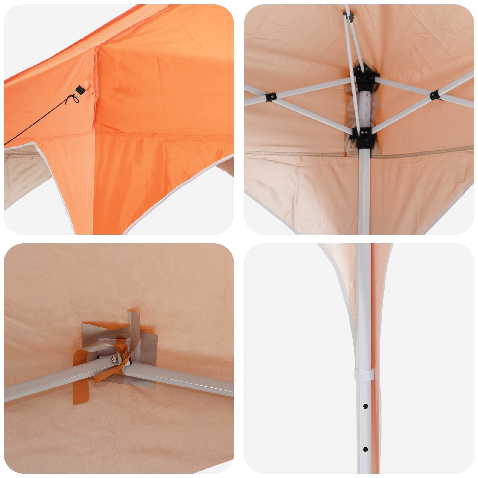 Pop-up partytent 290 x 290 x 245 cm Oranje