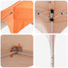 Pop-up partytent 290 x 290 x 245 cm Oranje