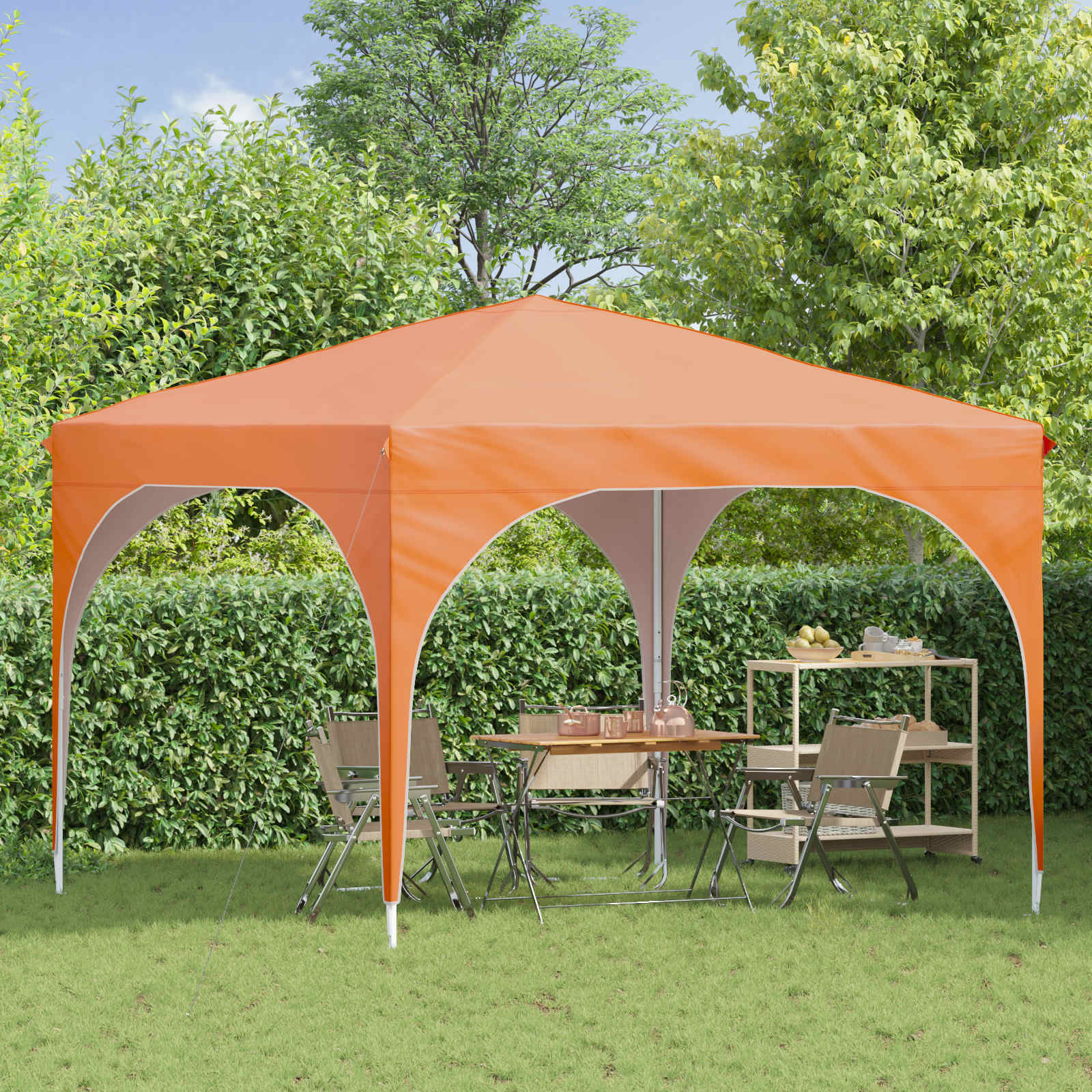 Pop-up partytent 290 x 290 x 245 cm Oranje