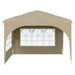 Pop-up partytent 290 x 290 x 245 cm Crèmekleurig