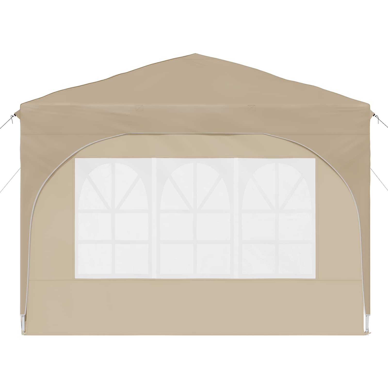Pop-up partytent 290 x 290 x 245 cm Crèmekleurig