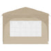 Pop-up partytent 290 x 290 x 245 cm Crèmekleurig