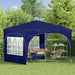Pop-up partytent 290 x 290 x 245 cm Blauw