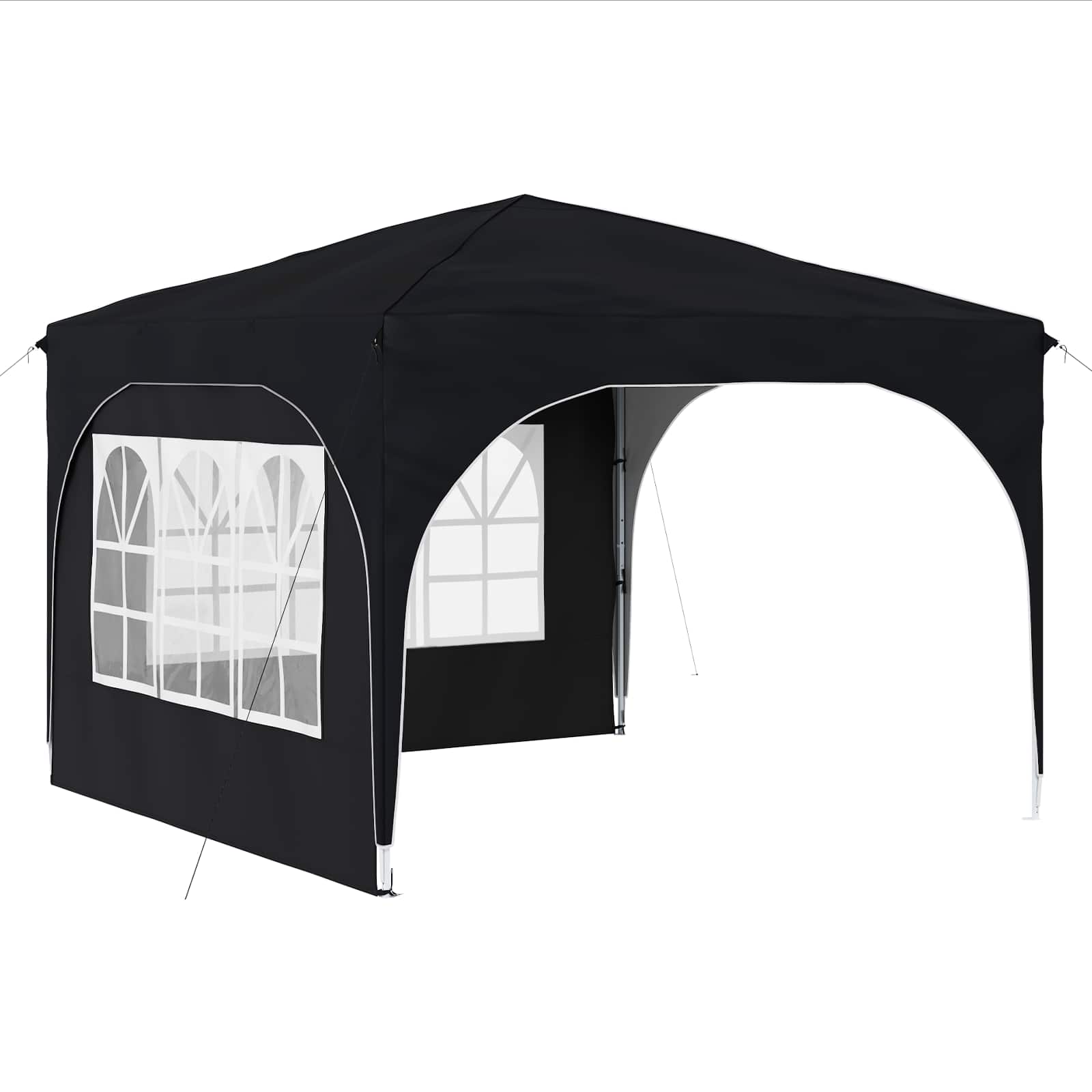 Pop-up partytent 290 x 290 x 245 cm Antraciet