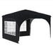 Pop-up partytent 290 x 290 x 245 cm Antraciet