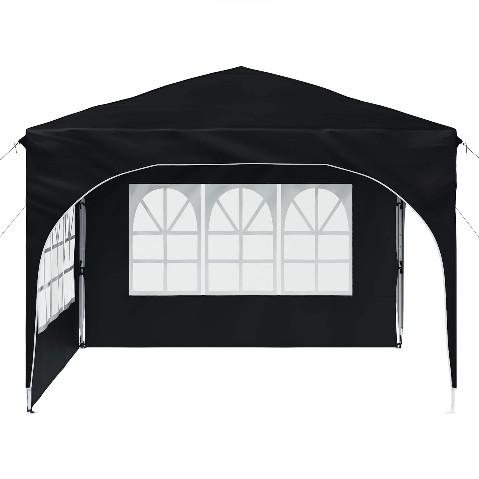 Pop-up partytent 290 x 290 x 245 cm Antraciet