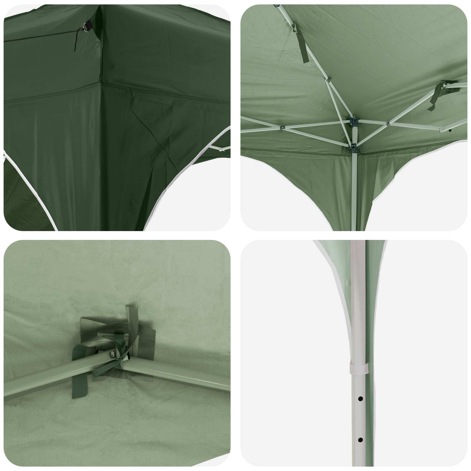 Pop-up partytent 290 x 290 x 245 cm Groen