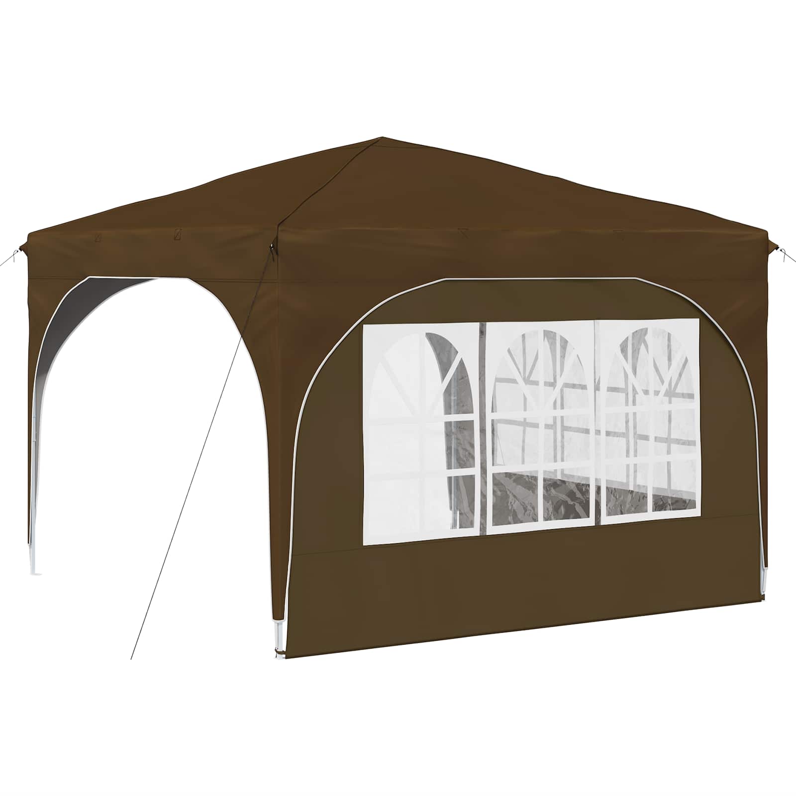 Pop-up partytent 290 x 290 x 245 cm Taupe