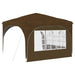 Pop-up partytent 290 x 290 x 245 cm Taupe