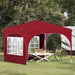 Pop-up partytent 290 x 290 x 245 cm Bordeauxrood