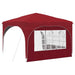 Pop-up partytent 290 x 290 x 245 cm Bordeauxrood