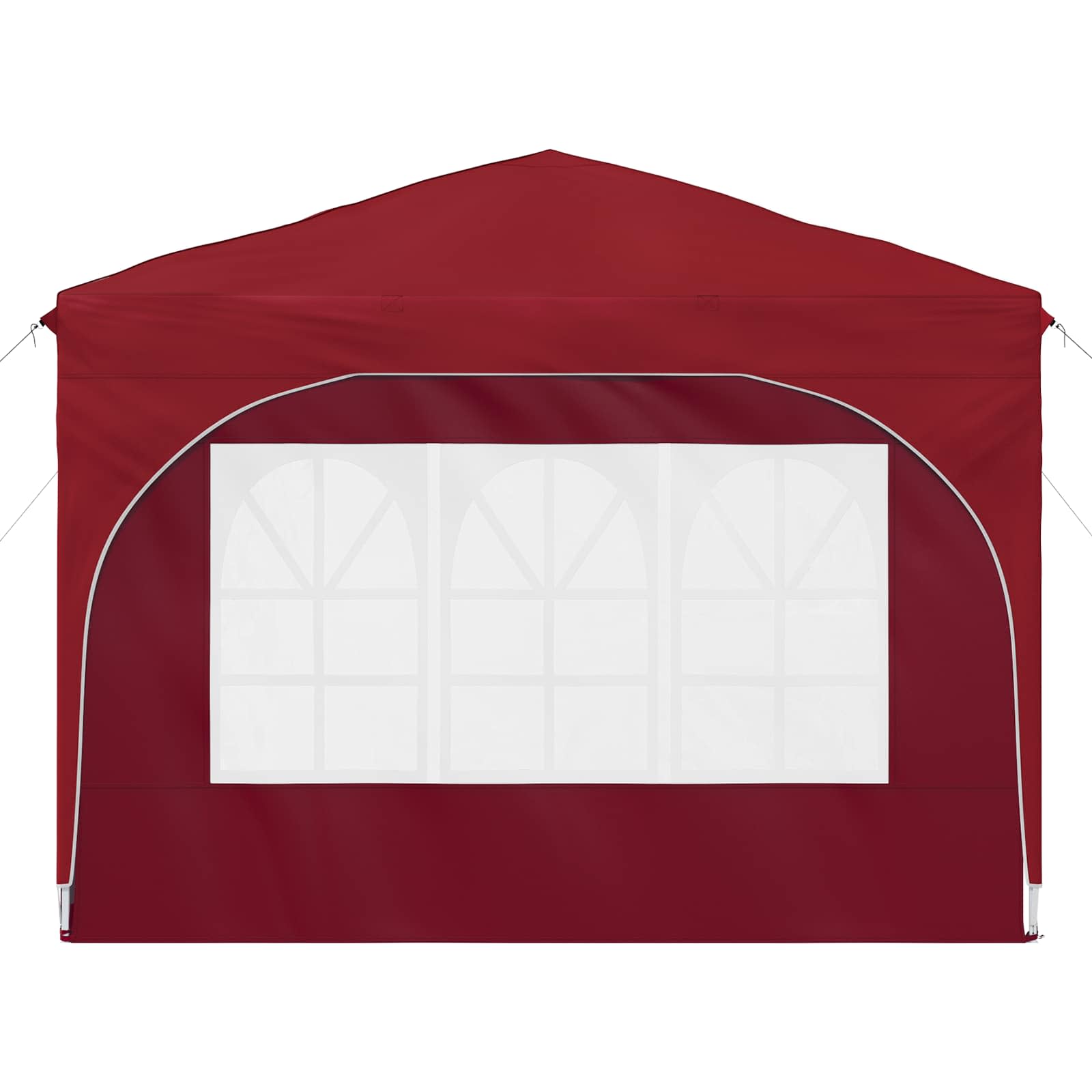 Pop-up partytent 290 x 290 x 245 cm Bordeauxrood