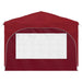 Pop-up partytent 290 x 290 x 245 cm Bordeauxrood