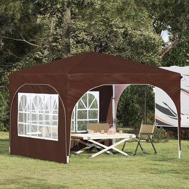 Pop-up partytent 290 x 290 x 245 cm Bruin