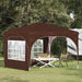 Pop-up partytent 290 x 290 x 245 cm Bruin