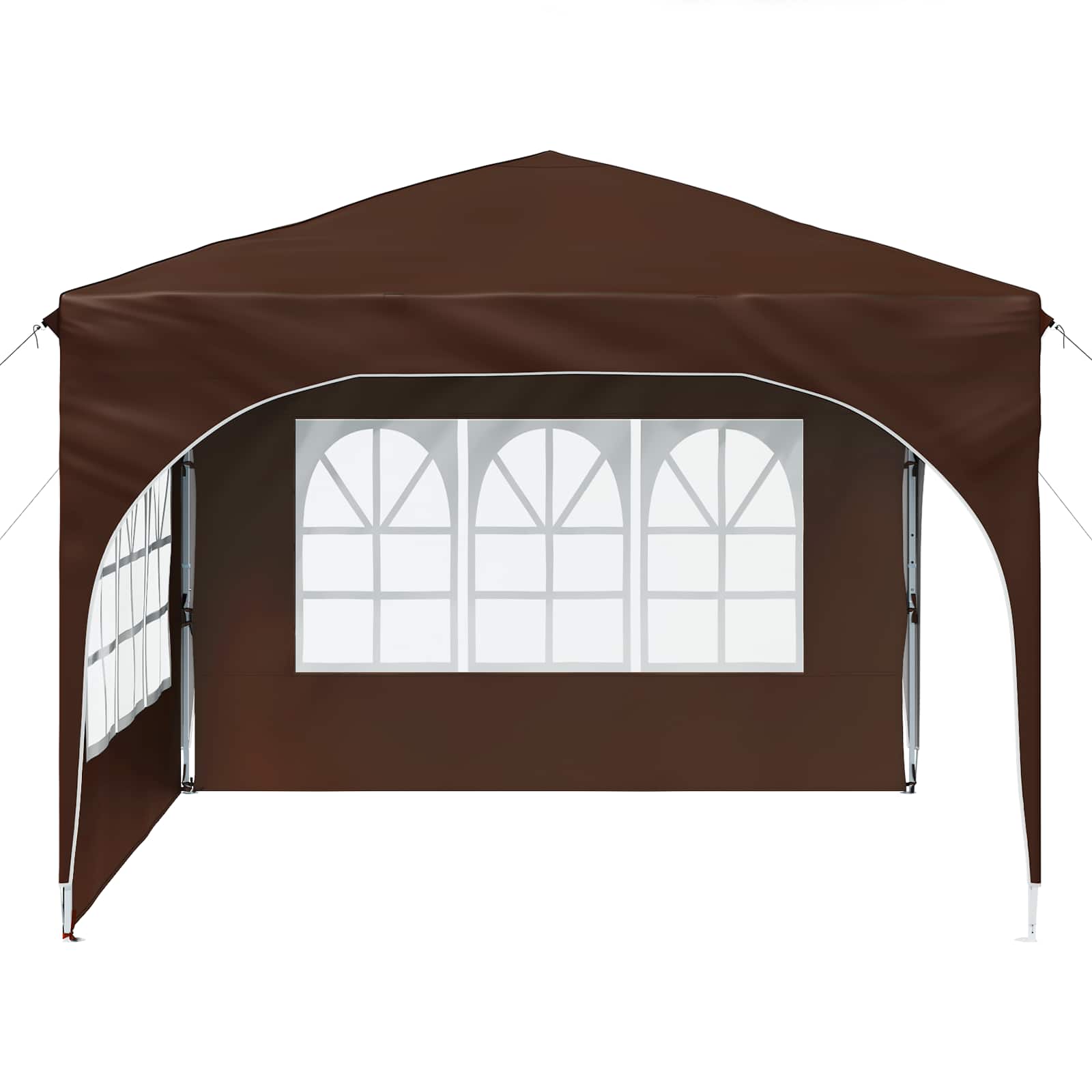 Pop-up partytent 290 x 290 x 245 cm Bruin