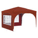 Pop-up partytent 290 x 290 x 245 cm Terracotta