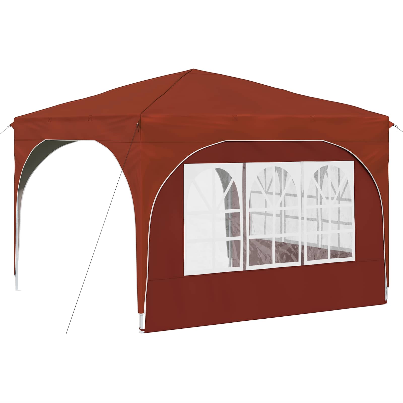 Pop-up partytent 290 x 290 x 245 cm Terracotta