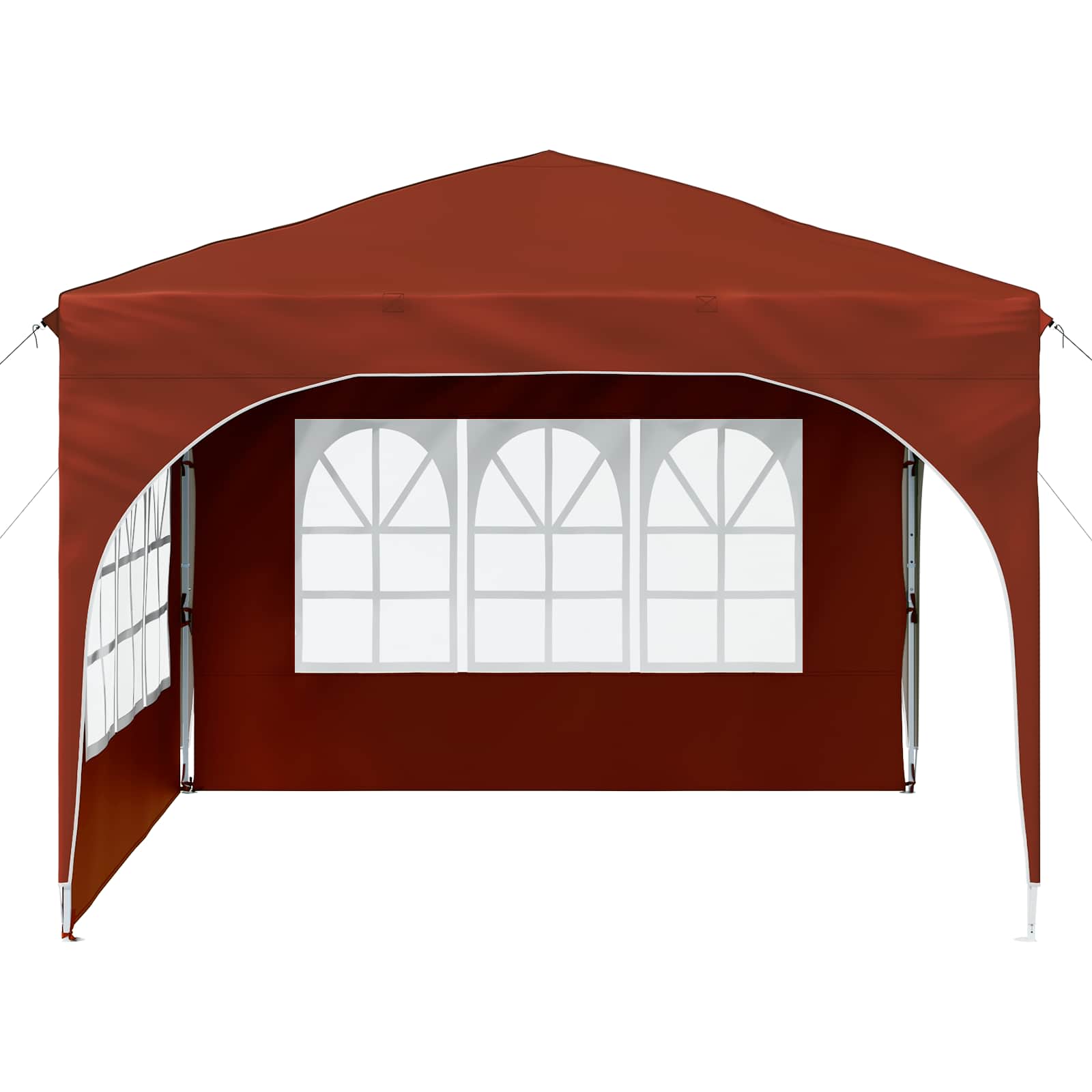 Pop-up partytent 290 x 290 x 245 cm Terracotta