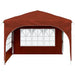 Pop-up partytent 290 x 290 x 245 cm Terracotta