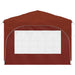 Pop-up partytent 290 x 290 x 245 cm Terracotta