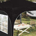 Pop-up partytent 290 x 290 x 245 cm Zwart