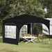Pop-up partytent 290 x 290 x 245 cm Zwart
