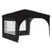 Pop-up partytent 290 x 290 x 245 cm Zwart