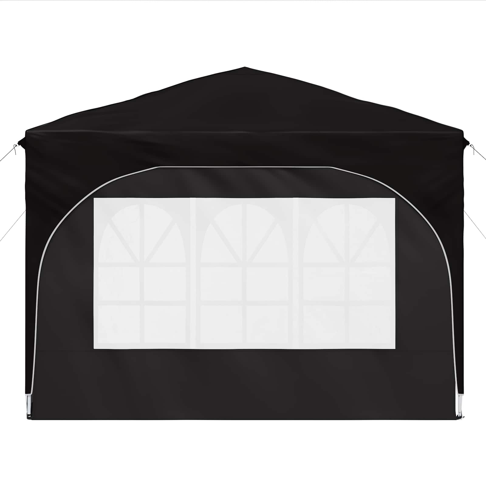 Pop-up partytent 290 x 290 x 245 cm Zwart