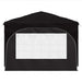 Pop-up partytent 290 x 290 x 245 cm Zwart