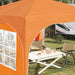Pop-up partytent 290 x 290 x 245 cm Oranje